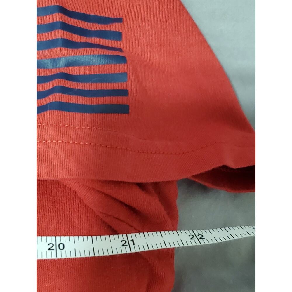 Under Armour HeatGear Shirt Men’s Large Red USA Flag Loose Fit Athletic Tee - Picture 4 of 7